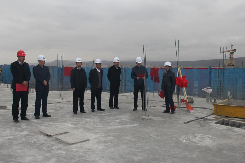 甘肅建投百酈灣一期項目7#住宅樓—主體結構率先封頂