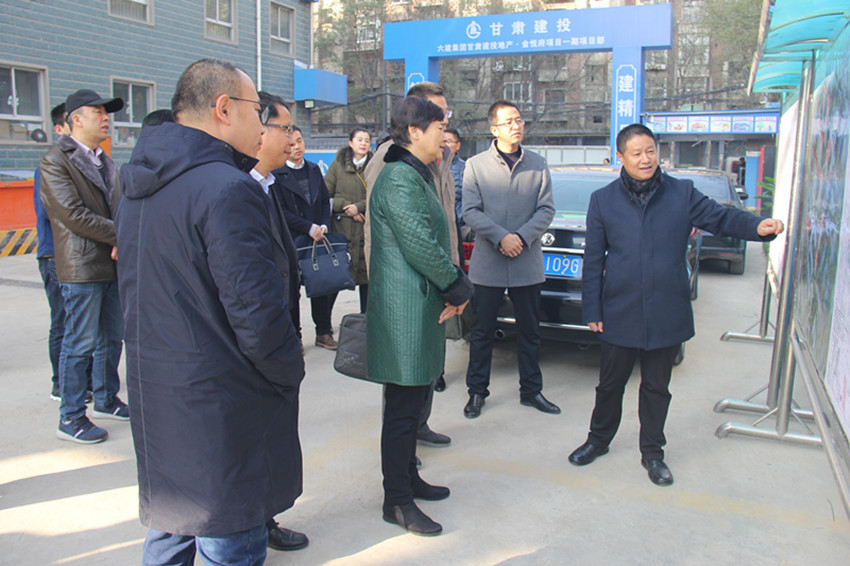 市人大副主任段迎存調研公司金悅府項目