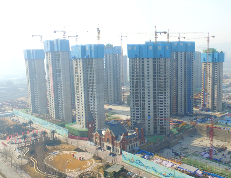 甘肅建投地產(chǎn)·百酈灣項(xiàng)目一期 一、三標(biāo)段15層以下主體順利通過驗(yàn)收