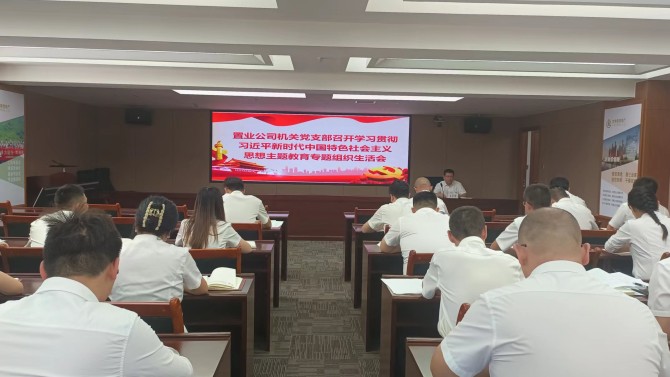 【主題教育】置業(yè)公司各黨支部組織召開學(xué)習貫徹習近平新時代中國特色社會主義思想主題教育專題組織生活會